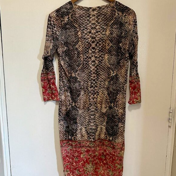 Multicolor Snake Print Dress - Picture 4 of 4